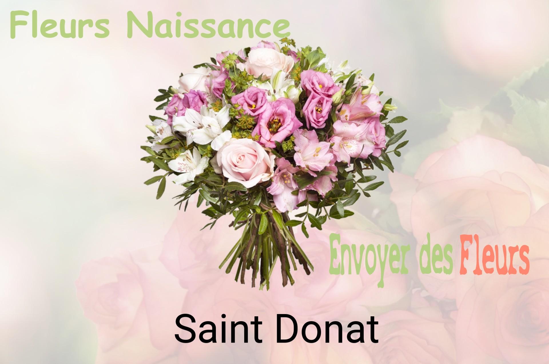 Bouquet de fleurs de naissance livré à Saint-Donat